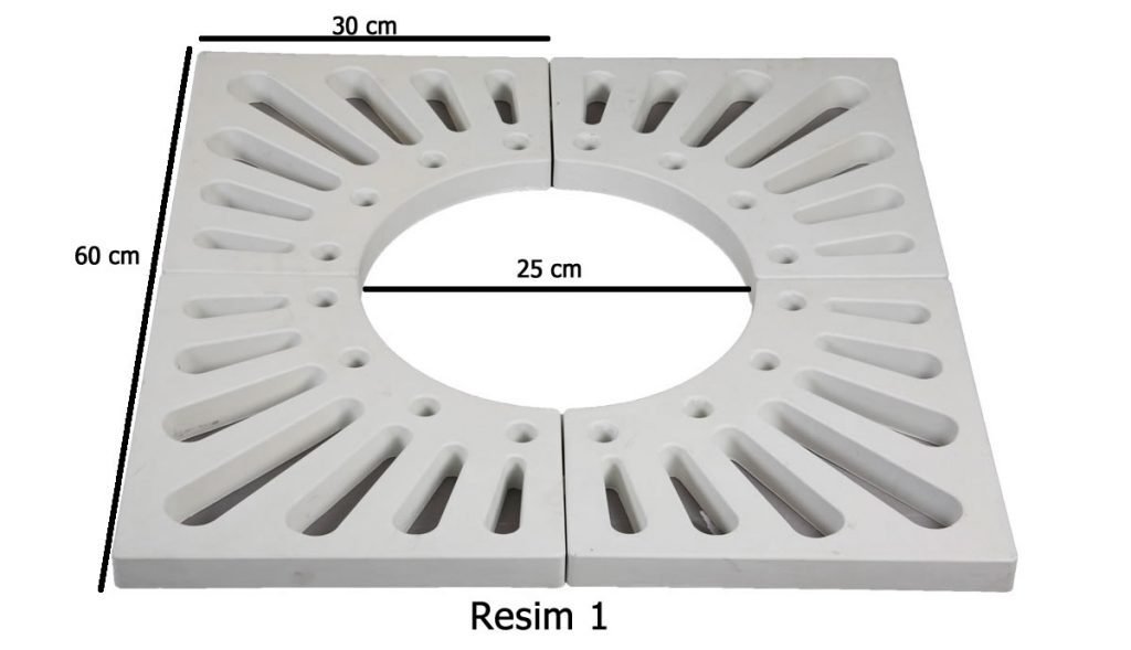 Ağaç Dibi Izgara Ebatları 60*60